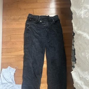 agolde baggy crossover jeans